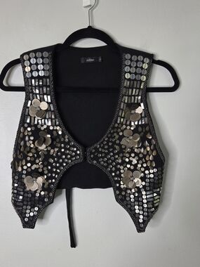 Millau Metal Sequined Vest